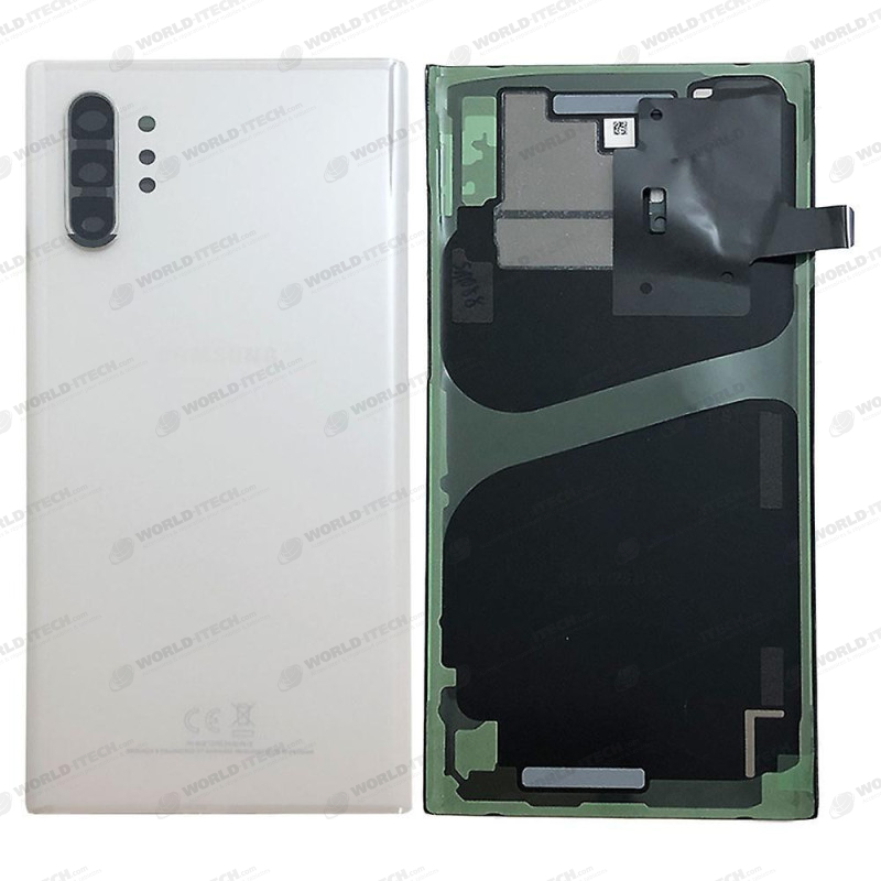 Vitre arrière blanc COMPATIBLE Samsung Note 10+ SM-N975F