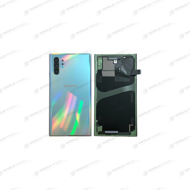 Vitre arrière argent aura glow COMPATIBLE Samsung Note 10+ SM-N975F
