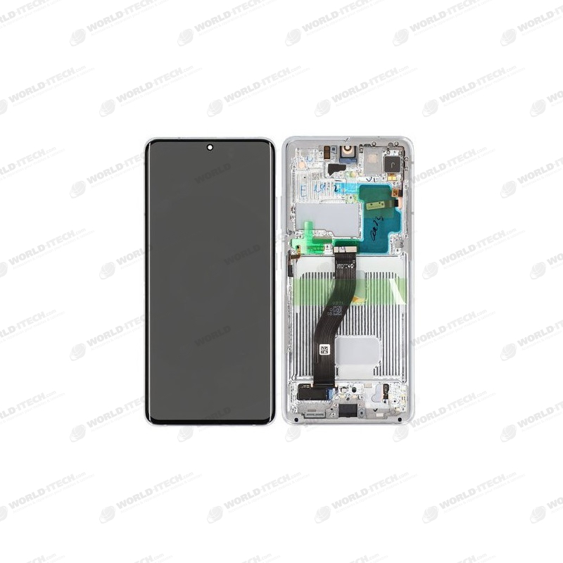 Ecran super AMOLED ORIGINE Samsung argent S21 ULTRA SM-G998F / SM-G998B - Kit Outils service pack officiel GH82-24925B