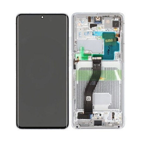 Ecran super AMOLED ORIGINE Samsung argent S21 ULTRA SM-G998F / SM-G998B - Kit Outils service pack officiel GH82-24925B