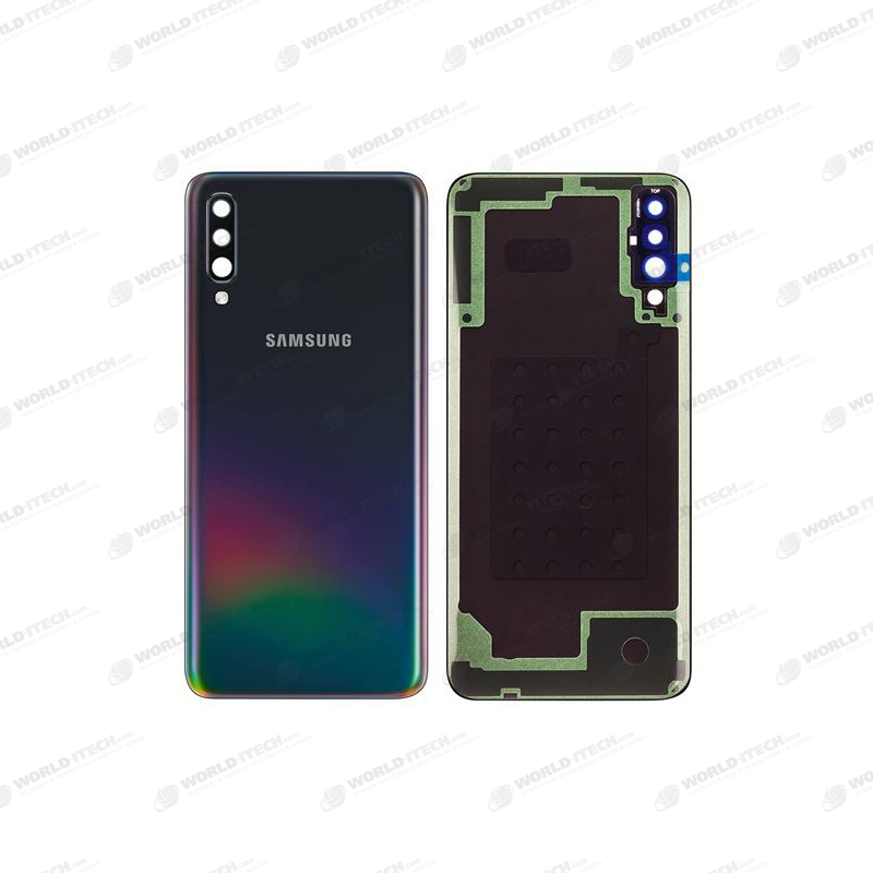 Vitre arrière Noir COMPATIBLE Samsung Galaxy A70 SM-A705F