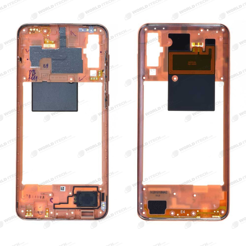 Chassis intermédiaire corail OFFICIEL Samsung A50 SM-A505F 