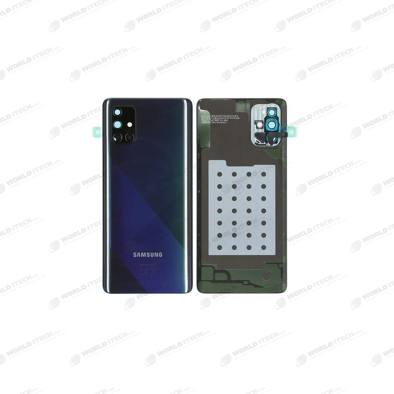 Vitre arrière Noir COMPATIBLE Samsung Galaxy A71 SM-A715F