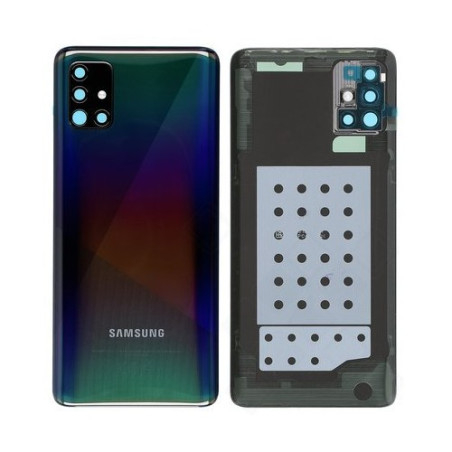 Vitre arrière Noir COMPATIBLE Samsung Galaxy A51 SM-A515F