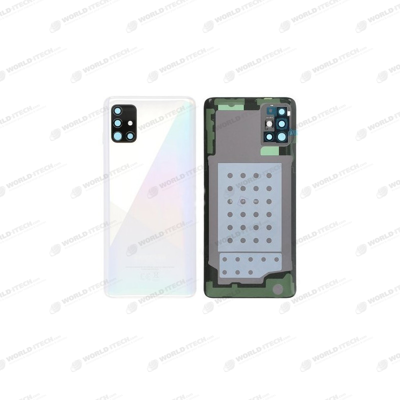 Vitre arrière blanc COMPATIBLE Samsung Galaxy A51 SM-A515F