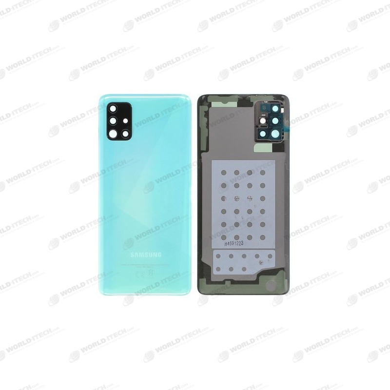 Vitre arrière bleu COMPATIBLE Samsung Galaxy A51 SM-A515F