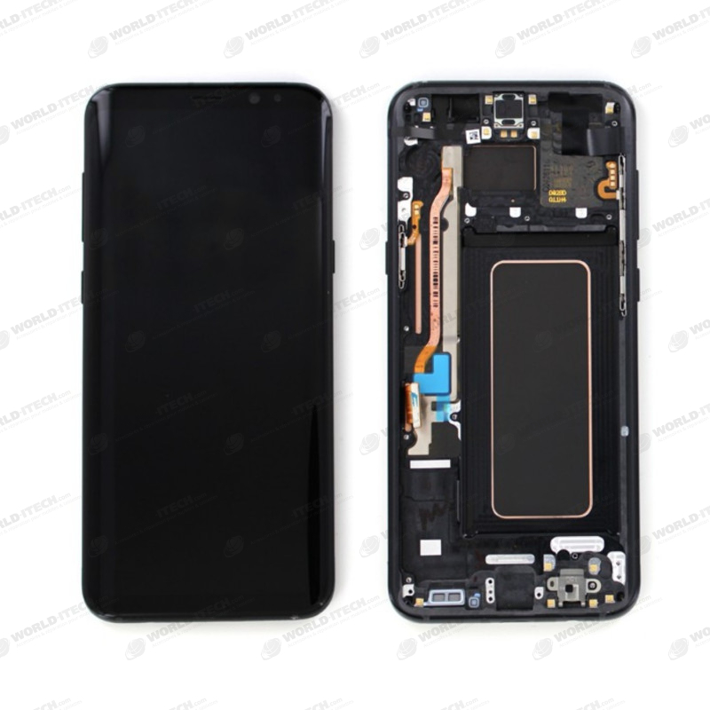 Ecran ORIGINE Samsung Noir avec chassis S8 SM-G950F - Kit Outils OFFERT