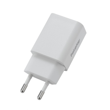 Chargeur adaptateur secteur USB 5W Blanc