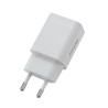 Chargeur adaptateur secteur USB 5W Blanc