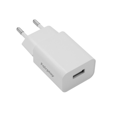 Chargeur adaptateur secteur USB 5W Blanc
