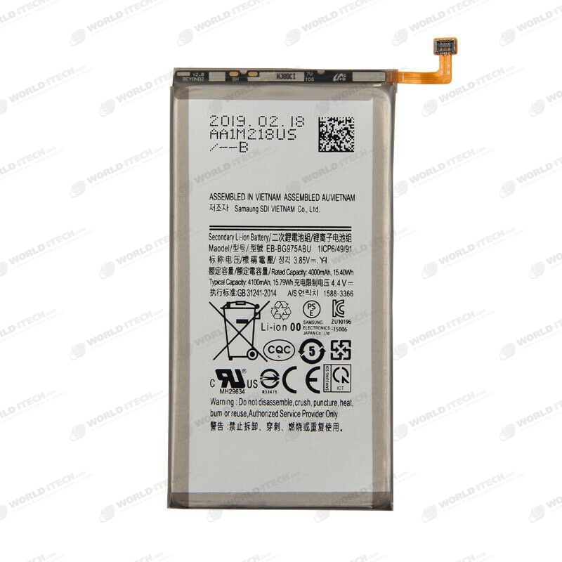 Batterie Interne OFFICIELLE Samsung S10 Plus 4000mAh  GH82-18827A EB-BG975ABU