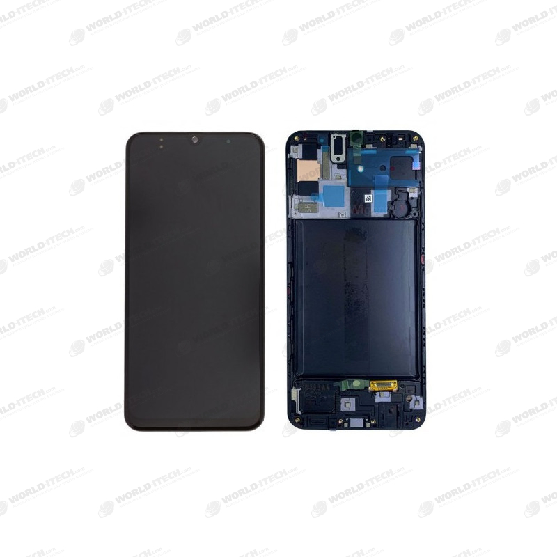 Ecran sur chassis Noir OFFICIEL Samsung A71 SM-A715F - Kit Outils OFFERT GH82-22152A