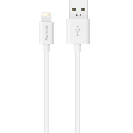 Cable USB vers Lightning Blanc iPhone 1m