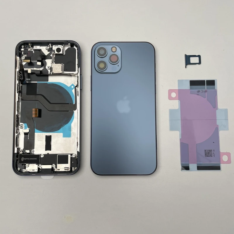 Chassis vitre arrière complet prémonté iPhone 12 pro max - KIT OUTILS OFFERTS
