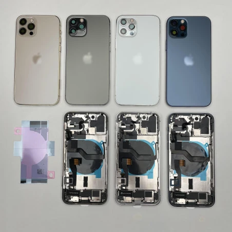 Chassis vitre arrière complet prémonté iPhone 12 pro max - KIT OUTILS OFFERTS