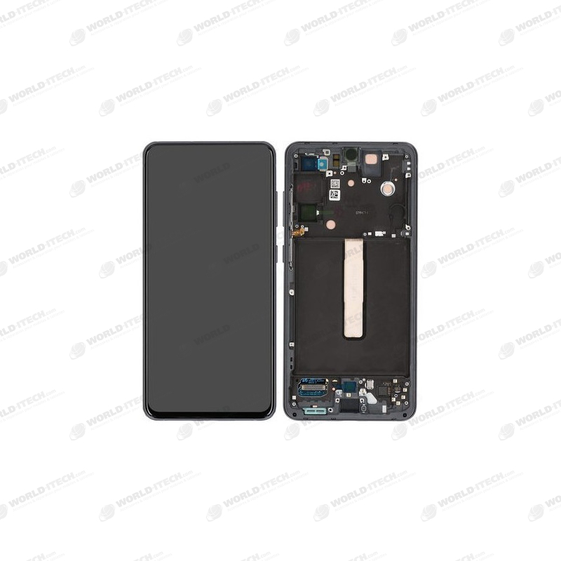 Ecran sur chassis noir graphite OFFICIEL Samsung S21 FE 5G service pack officiel SM-G990B GH82-26414A / GH82-26420A / GH82-26590