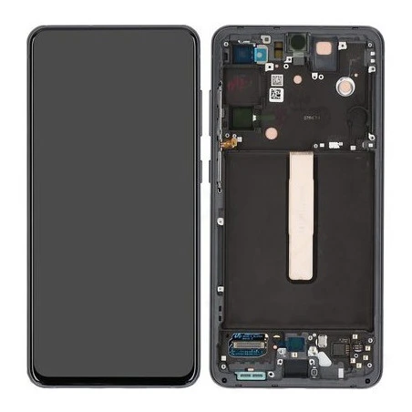 Ecran sur chassis noir graphite OFFICIEL Samsung S21 FE 5G service pack officiel SM-G990B GH82-26414A / GH82-26420A / GH82-26590