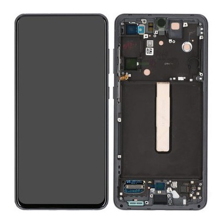 Ecran sur chassis noir graphite OFFICIEL Samsung S21 FE 5G service pack officiel SM-G990B GH82-26414A / GH82-26420A / GH82-26590