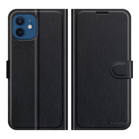 Coque housse refermable noir iPhone 7 / 8 / SE2