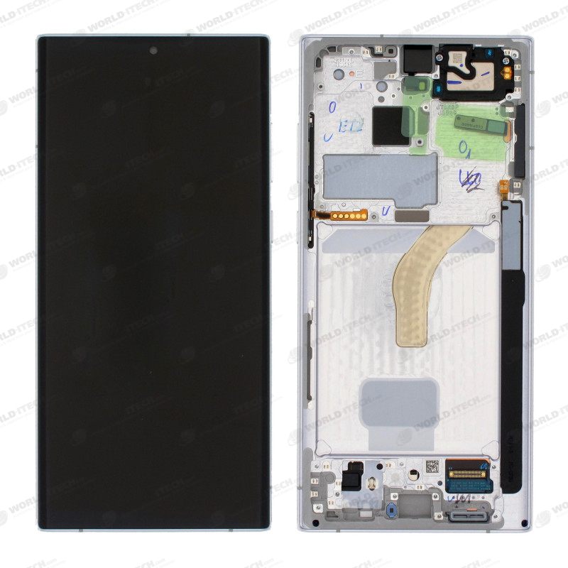Ecran super AMOLED ORIGINE Samsung blanc S22 ULTRA SM-S908B GH82-27488C