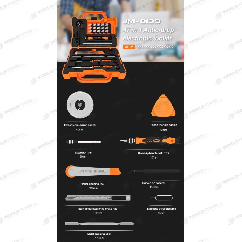 Jakemy 47-piece smartphone repair kit