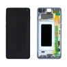 Ecran sur chassis bleu OFFICIEL Samsung S10 SM-G973F - Kit Outils origine service pack GH82-18850C / GH82-18835C