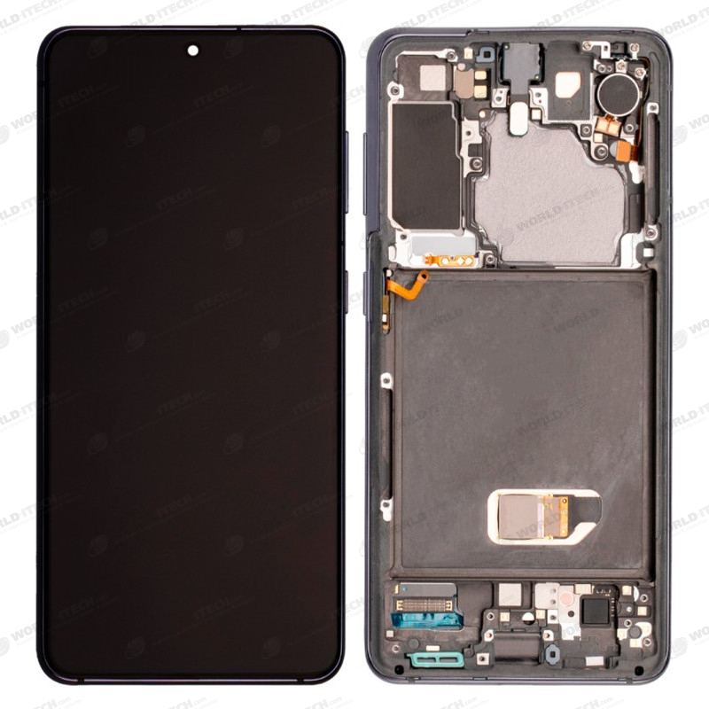 Ecran super AMOLED ORIGINE Samsung Noir S21 SM-G990F / SM-G991F - Kit Outils service pack officiel GH82-24716A
