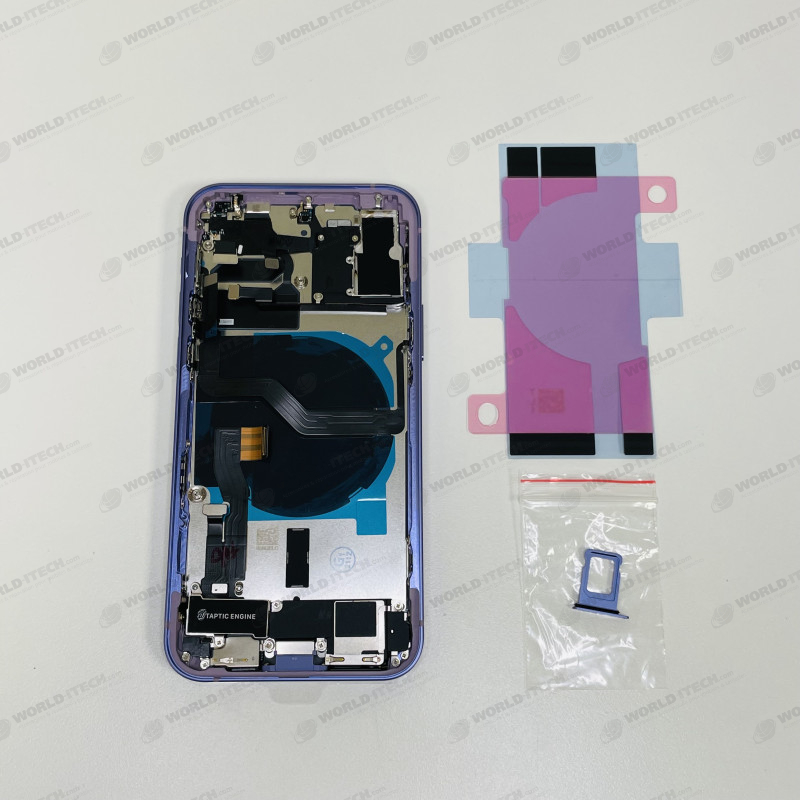Chassis vitre arrière complet prémonté iPhone 12 mini - KIT OUTILS OFFERTS