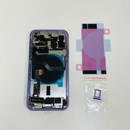 Chassis vitre arrière complet prémonté iPhone 12 mini - KIT OUTILS OFFERTS