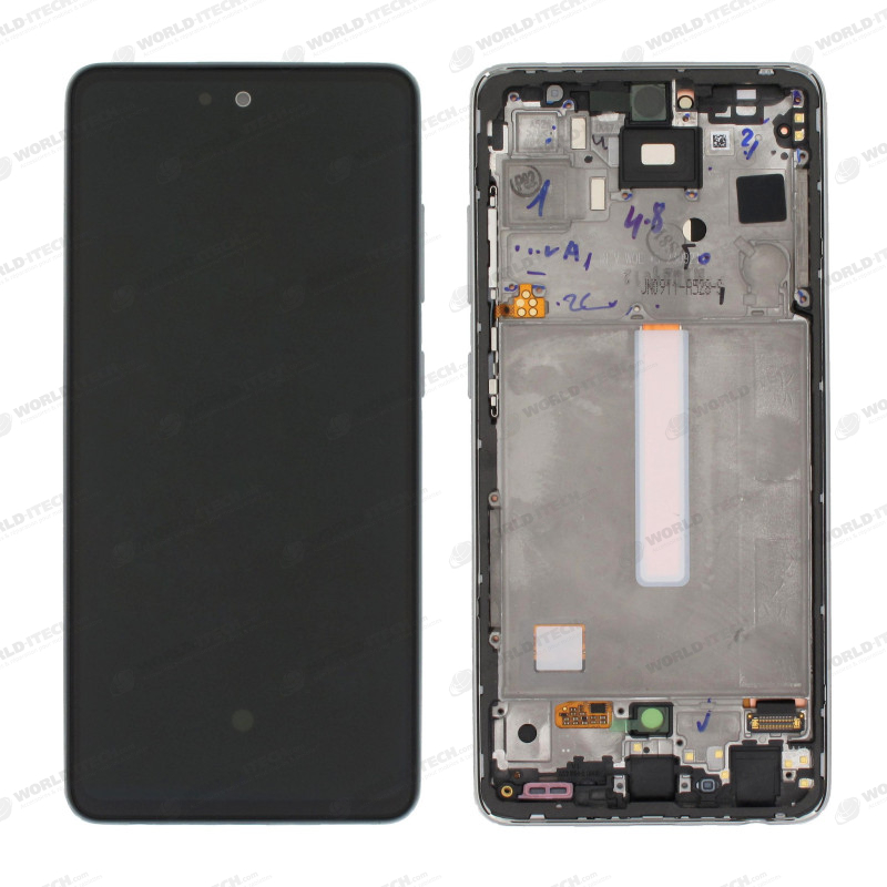 Ecran blanc argent origine OFFICIEL Samsung A52s 5G GH82-26861D / GH82-26863D SM-A528B