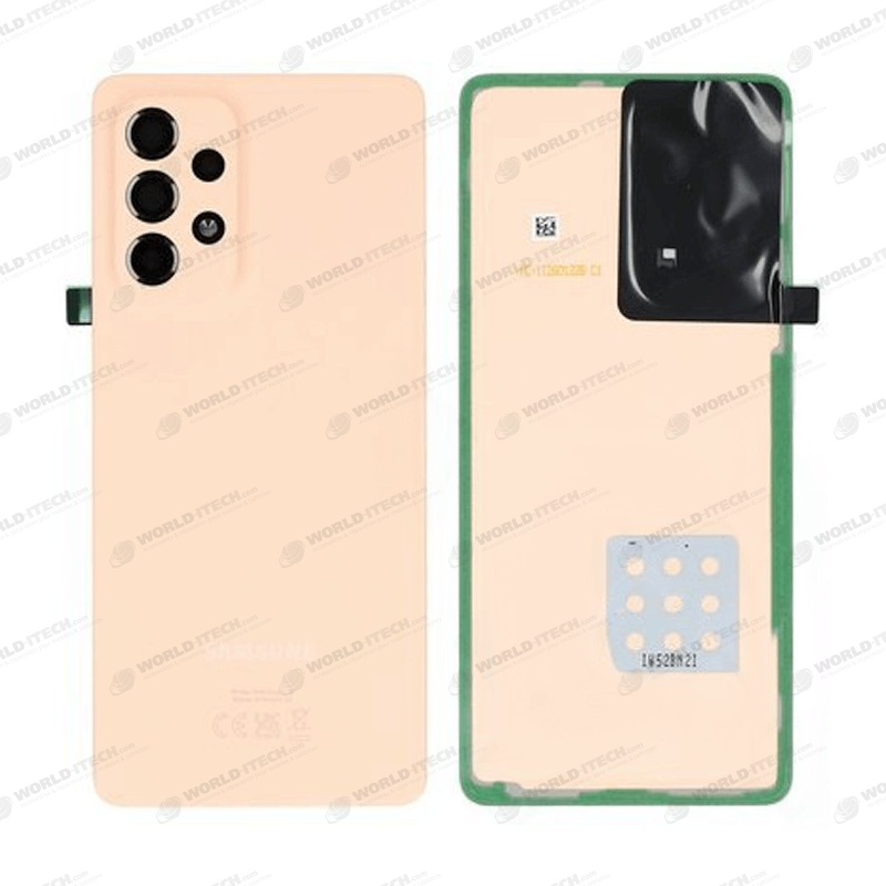 Vitre arrière Orange Pêche OFFICIELLE Samsung Galaxy A53 5G SM-A536B GH82-28017D
