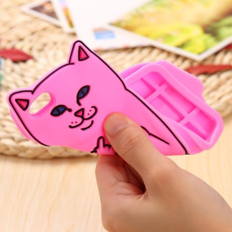 Coque Silicone Chat Fuck iPhone 6 6S
