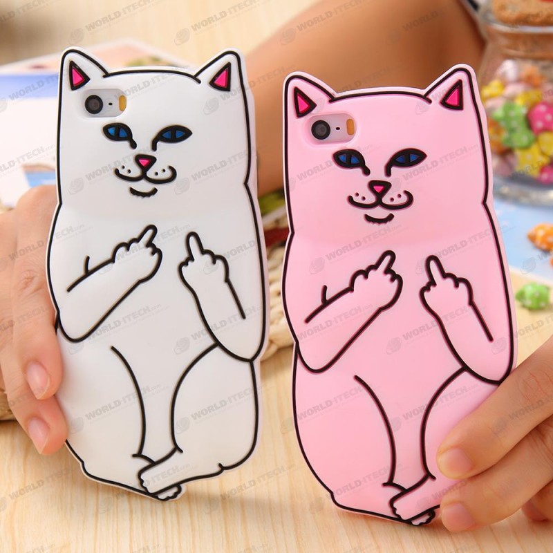 Coque Silicone Chat Fuck iPhone 6 6S