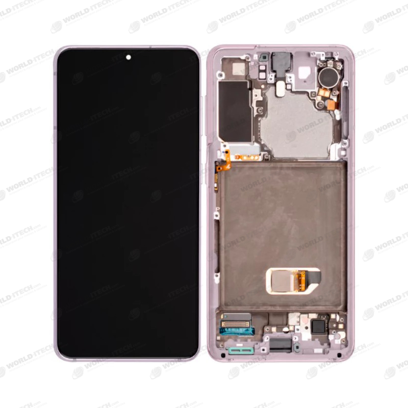 Ecran super AMOLED ORIGINE Samsung violet S21 SM-G990F / SM-G991F service pack officiel GH82-24716A