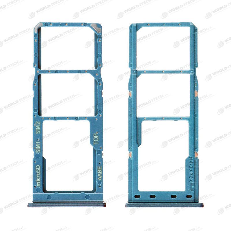 Tiroir Bleu Support Carte SIM et Carte Mémoire Samsung A12 / A12 Nacho GH98-46124C