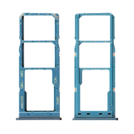 Tiroir Bleu Support Carte SIM et Carte Mémoire Samsung A12 / A12 Nacho GH98-46124C