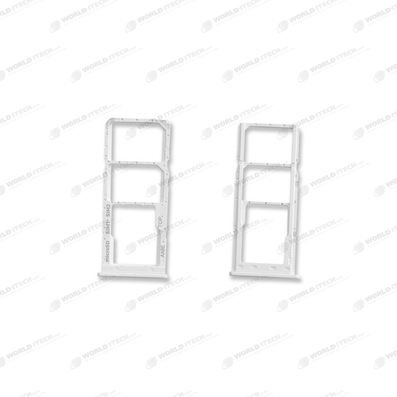 Tiroir Blanc Support Carte SIM et Carte Mémoire Samsung A12 / A12 Nacho GH98-46124B