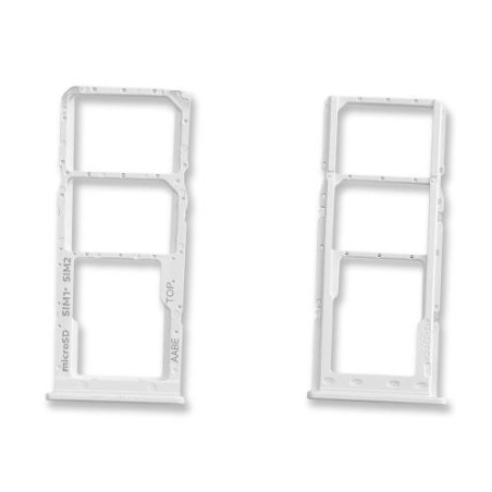 Tiroir Blanc Support Carte SIM et Carte Mémoire Samsung A12 / A12 Nacho GH98-46124B