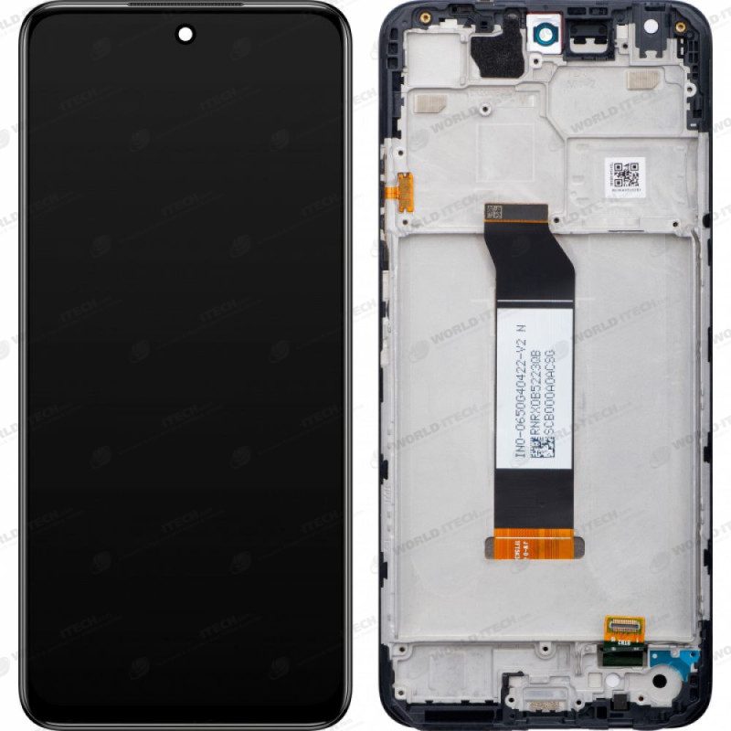 Ecran sur chassis Noir OFFICIEL Xiaomi Redmi Note 10 5G 5600020K1900