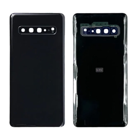 Vitre arrière Noir COMPATIBLE Samsung Galaxy S10 5G SM-G977B