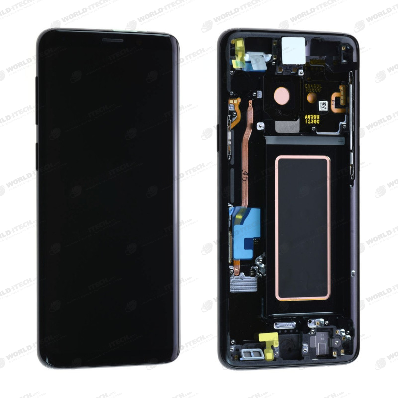 Ecran + chassis reconditonné origine Samsung Noir S9 Plus SM-G965F