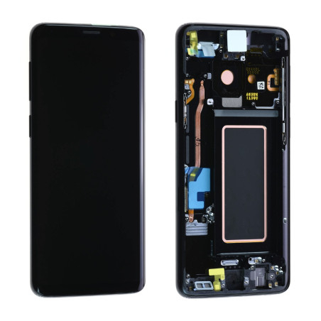Ecran + chassis reconditonné origine Samsung Noir S9 Plus SM-G965F