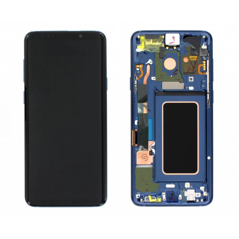 Ecran + chassis reconditonné origine Samsung bleu S9 Plus SM-G965F