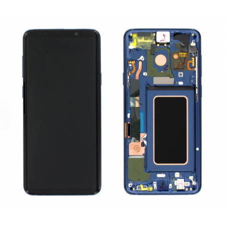 Ecran + chassis reconditonné origine Samsung bleu S9 Plus SM-G965F