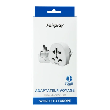 Adaptateur secteur voyage (Monde vers france)
