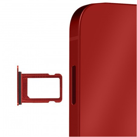 Tiroir Support Carte SIM couleur Rouge RED iPhone 13 / 13 Mini