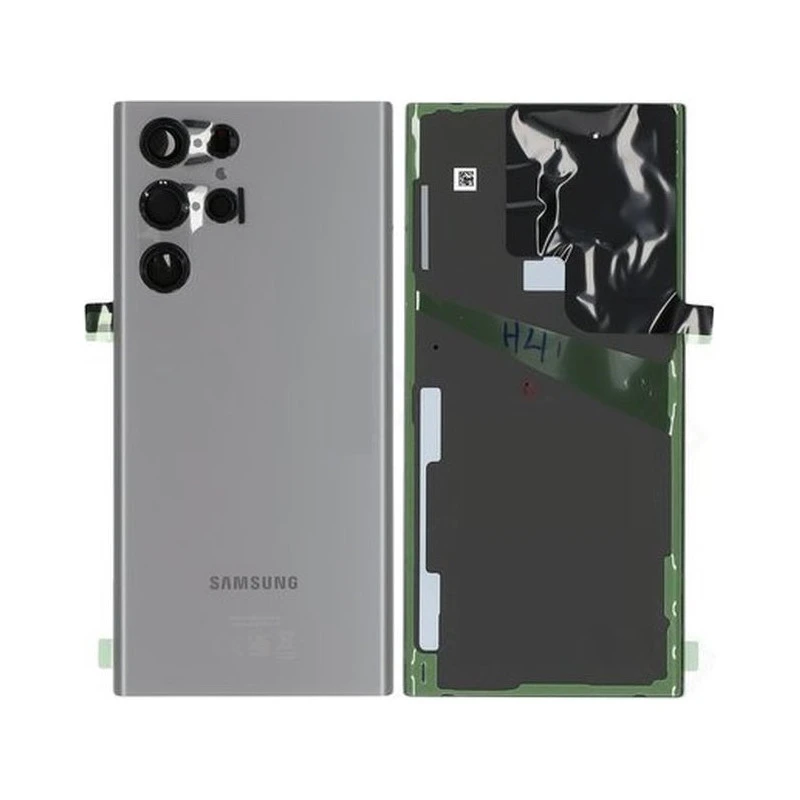 Vitre arrière grise OFFICIELLE Samsung Galaxy S22 Ultra GH82-27457E S908B