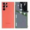Vitre arrière rouge OFFICIELLE Samsung Galaxy S22 Ultra GH82-27457H S908B