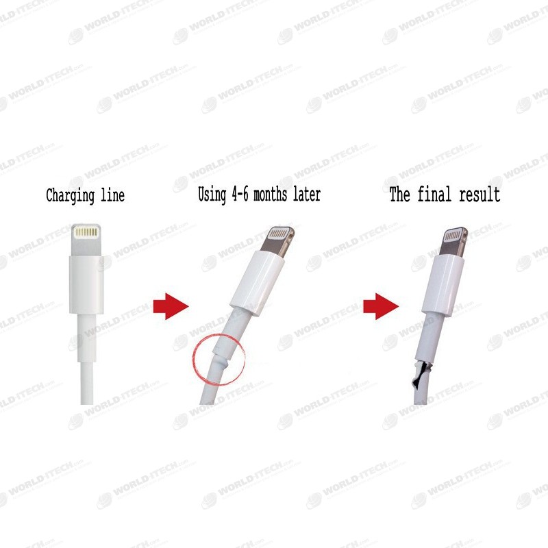 Protection renfort couleur réparation cable iPhone