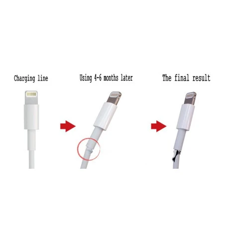 Protection renfort couleur réparation cable iPhone